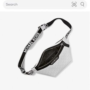 Michael Kors mini Cooper belt bag in white